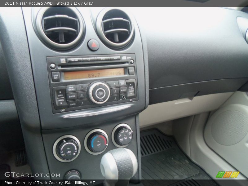 Wicked Black / Gray 2011 Nissan Rogue S AWD