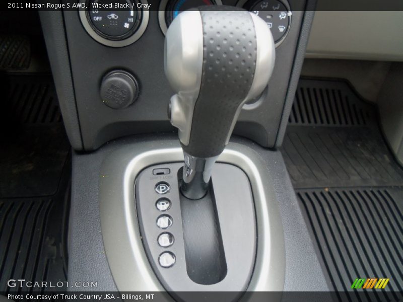 Wicked Black / Gray 2011 Nissan Rogue S AWD