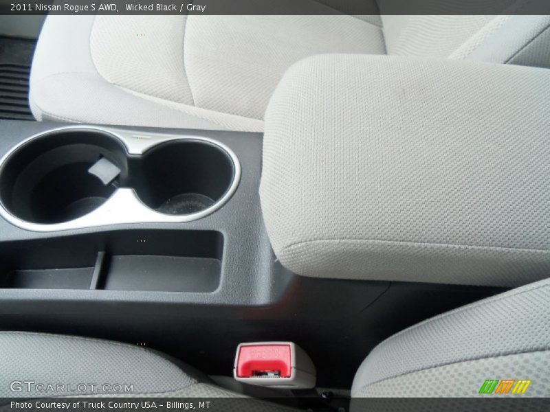 Wicked Black / Gray 2011 Nissan Rogue S AWD