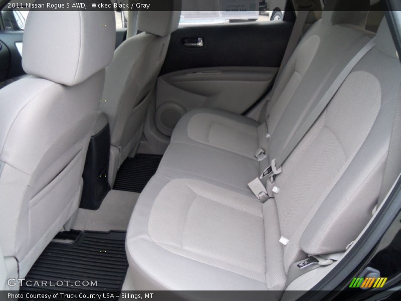 Wicked Black / Gray 2011 Nissan Rogue S AWD