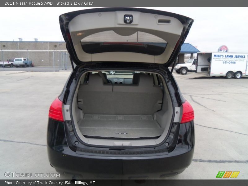 Wicked Black / Gray 2011 Nissan Rogue S AWD