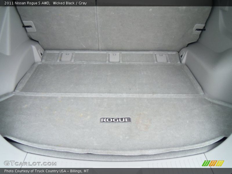 Wicked Black / Gray 2011 Nissan Rogue S AWD