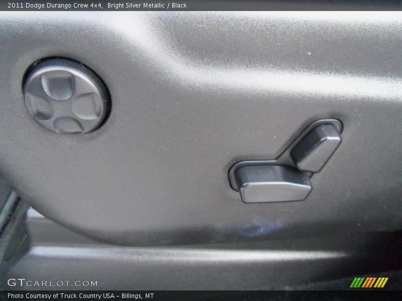 Bright Silver Metallic / Black 2011 Dodge Durango Crew 4x4