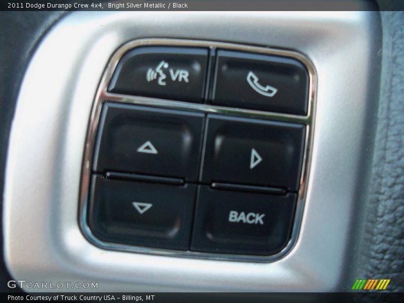 Bright Silver Metallic / Black 2011 Dodge Durango Crew 4x4