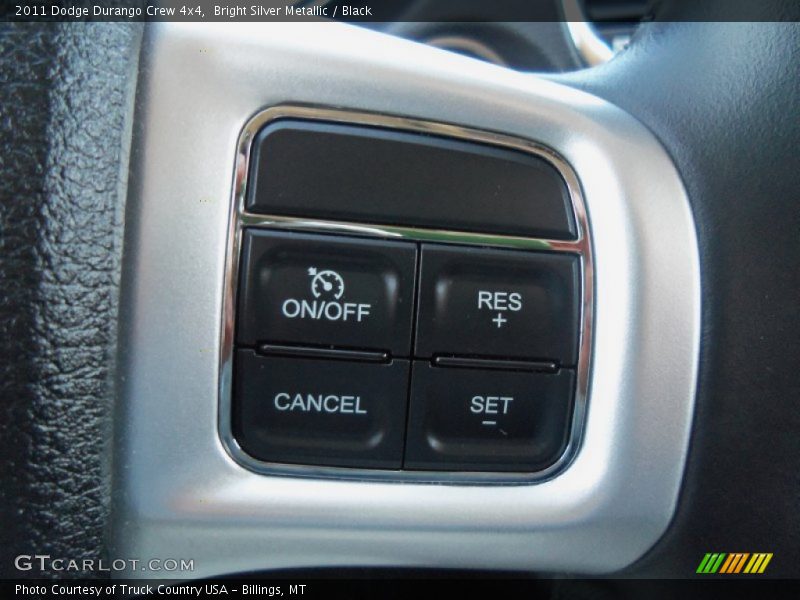 Bright Silver Metallic / Black 2011 Dodge Durango Crew 4x4