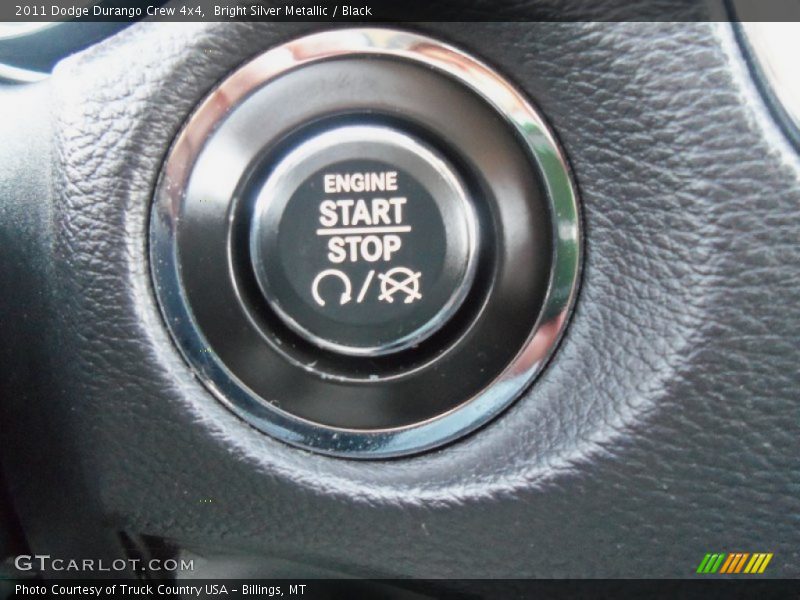 Bright Silver Metallic / Black 2011 Dodge Durango Crew 4x4