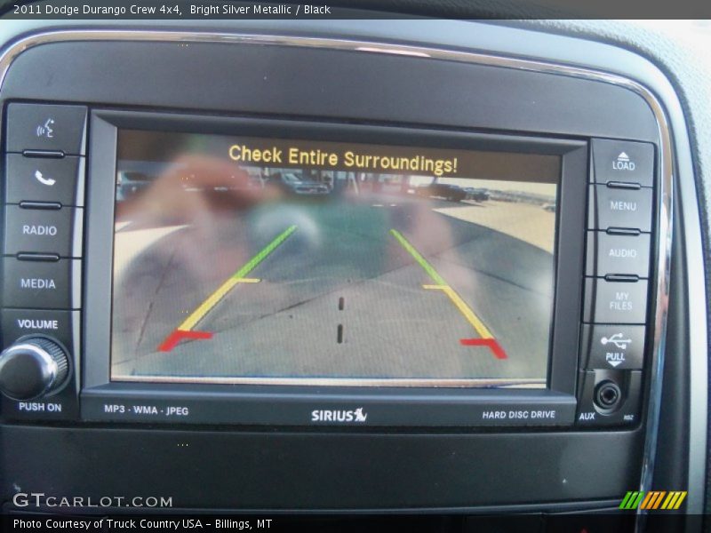 Bright Silver Metallic / Black 2011 Dodge Durango Crew 4x4