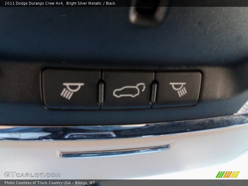 Bright Silver Metallic / Black 2011 Dodge Durango Crew 4x4