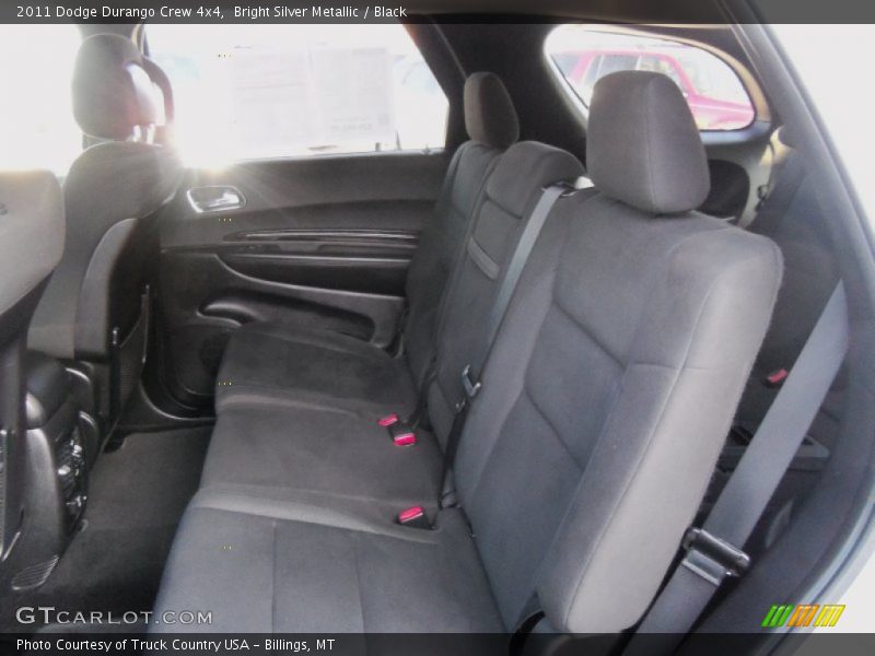 Bright Silver Metallic / Black 2011 Dodge Durango Crew 4x4