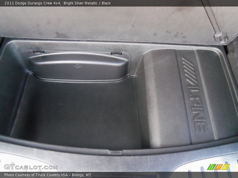 Bright Silver Metallic / Black 2011 Dodge Durango Crew 4x4