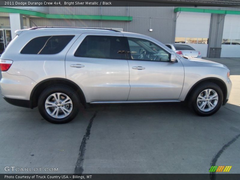 Bright Silver Metallic / Black 2011 Dodge Durango Crew 4x4