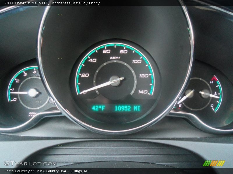 Mocha Steel Metallic / Ebony 2011 Chevrolet Malibu LT