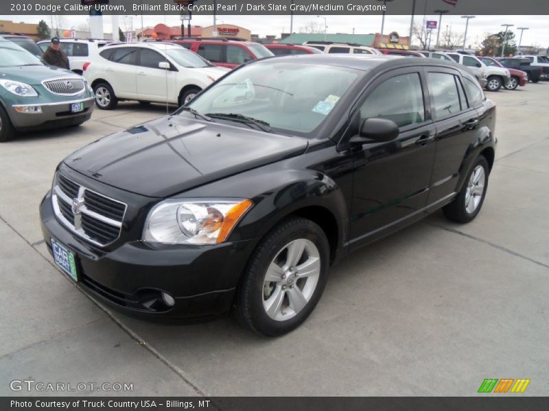 Brilliant Black Crystal Pearl / Dark Slate Gray/Medium Graystone 2010 Dodge Caliber Uptown