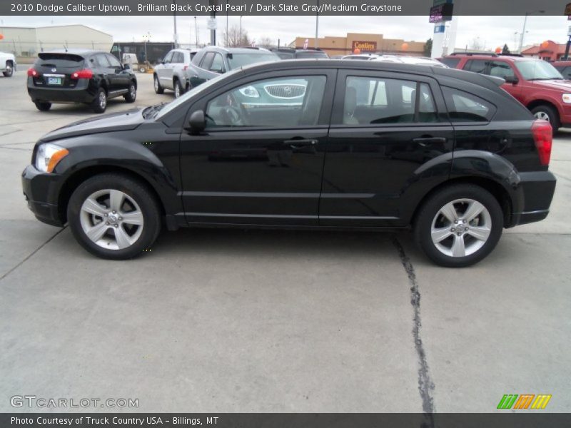 Brilliant Black Crystal Pearl / Dark Slate Gray/Medium Graystone 2010 Dodge Caliber Uptown