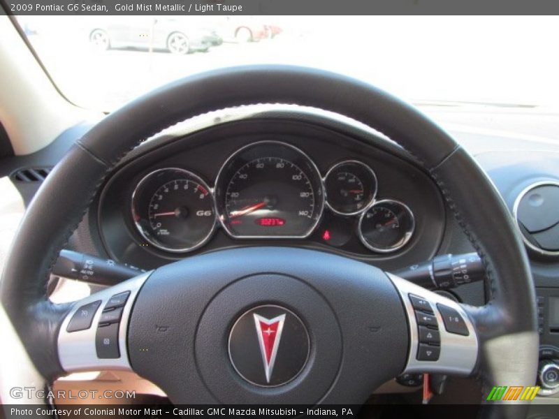 Gold Mist Metallic / Light Taupe 2009 Pontiac G6 Sedan