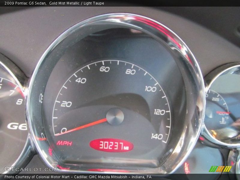 Gold Mist Metallic / Light Taupe 2009 Pontiac G6 Sedan