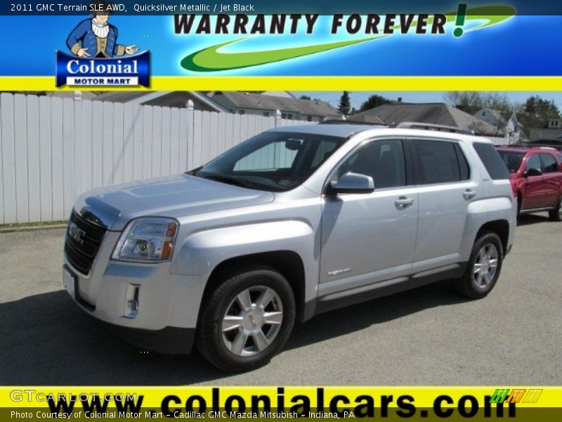 Quicksilver Metallic / Jet Black 2011 GMC Terrain SLE AWD