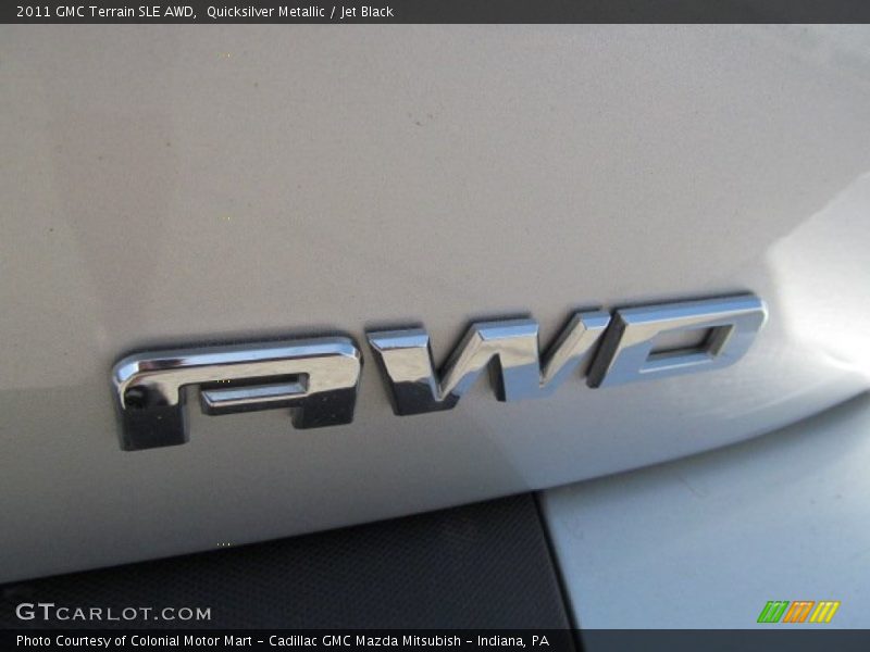 Quicksilver Metallic / Jet Black 2011 GMC Terrain SLE AWD