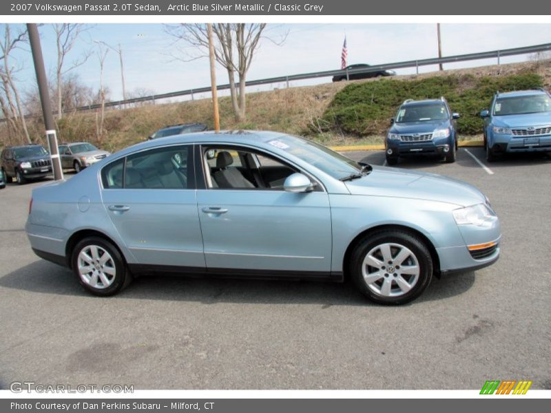 Arctic Blue Silver Metallic / Classic Grey 2007 Volkswagen Passat 2.0T Sedan