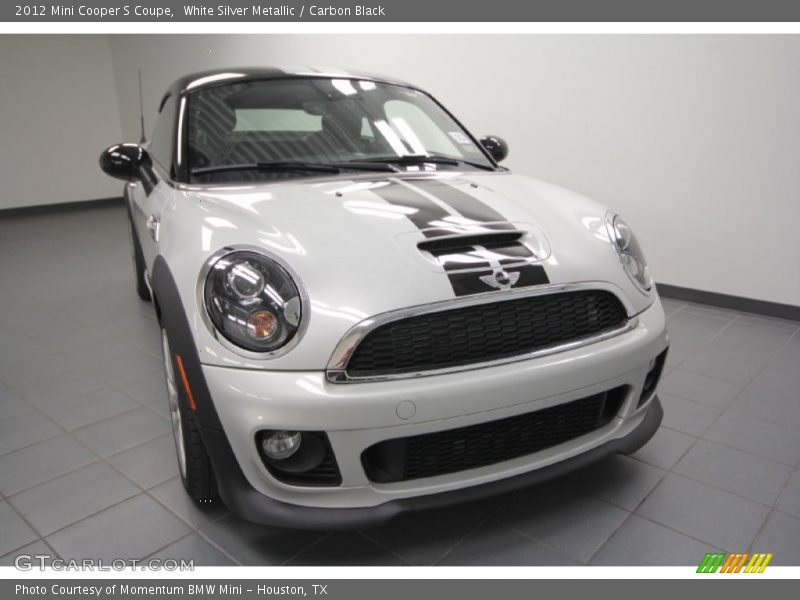 White Silver Metallic / Carbon Black 2012 Mini Cooper S Coupe