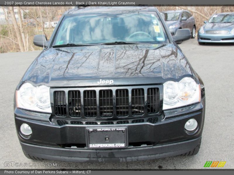 Black / Dark Khaki/Light Graystone 2007 Jeep Grand Cherokee Laredo 4x4