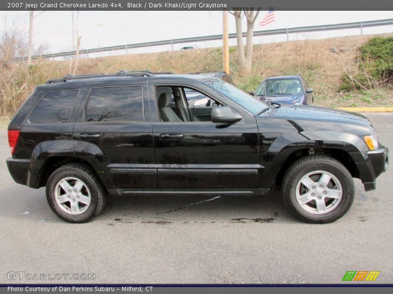 Black / Dark Khaki/Light Graystone 2007 Jeep Grand Cherokee Laredo 4x4