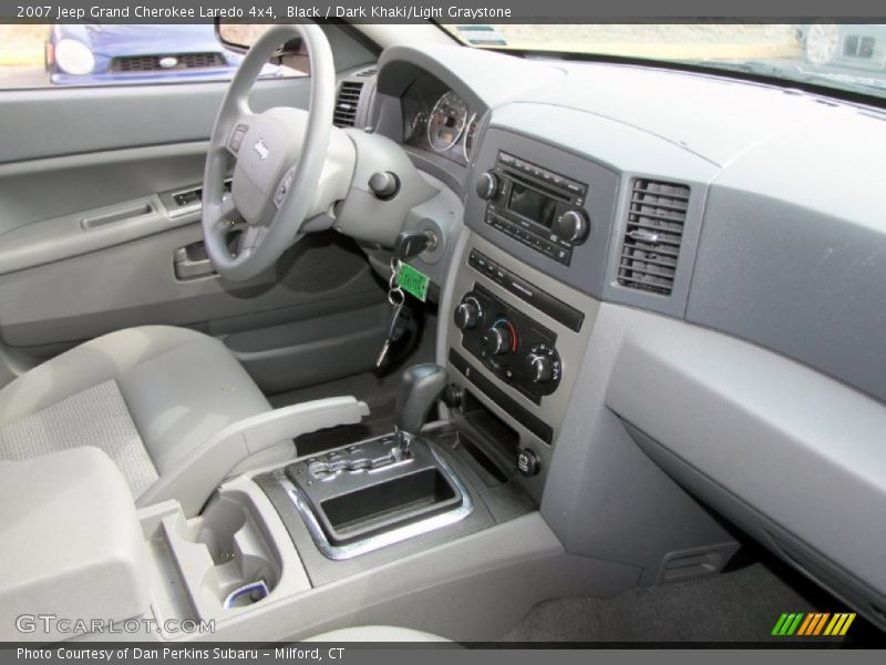 Black / Dark Khaki/Light Graystone 2007 Jeep Grand Cherokee Laredo 4x4
