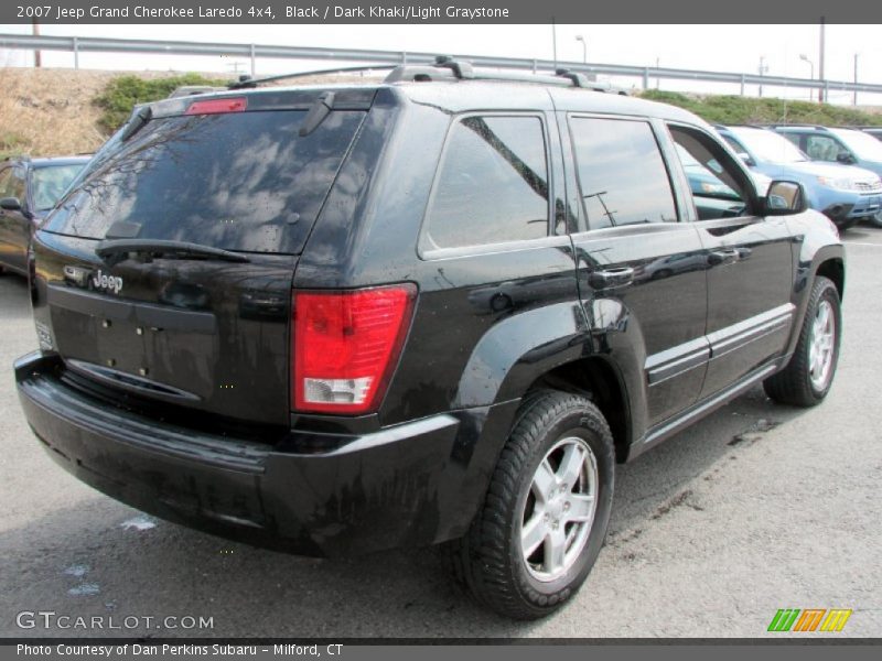 Black / Dark Khaki/Light Graystone 2007 Jeep Grand Cherokee Laredo 4x4