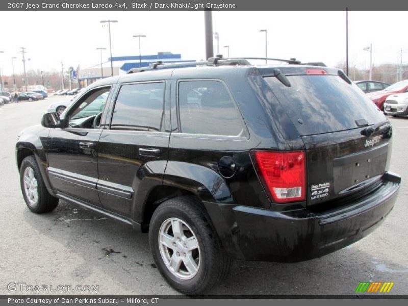 Black / Dark Khaki/Light Graystone 2007 Jeep Grand Cherokee Laredo 4x4