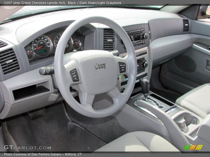 Black / Dark Khaki/Light Graystone 2007 Jeep Grand Cherokee Laredo 4x4