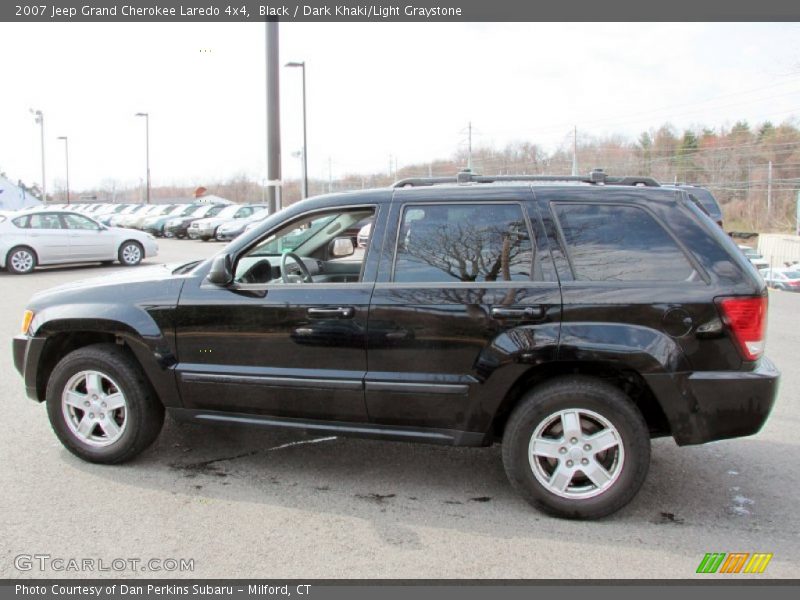 Black / Dark Khaki/Light Graystone 2007 Jeep Grand Cherokee Laredo 4x4