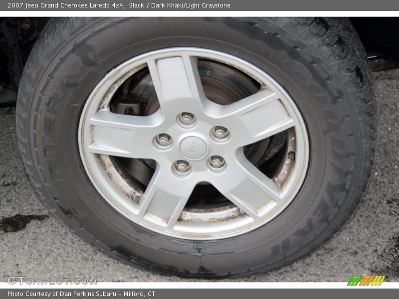 Black / Dark Khaki/Light Graystone 2007 Jeep Grand Cherokee Laredo 4x4