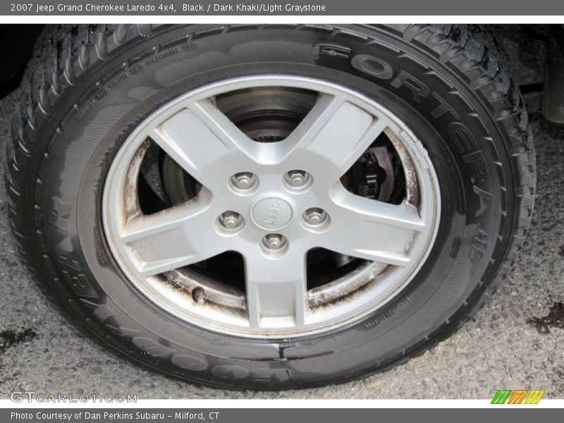 Black / Dark Khaki/Light Graystone 2007 Jeep Grand Cherokee Laredo 4x4