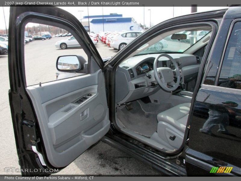 Black / Dark Khaki/Light Graystone 2007 Jeep Grand Cherokee Laredo 4x4