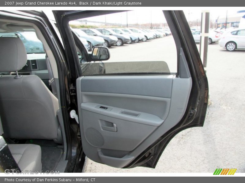 Black / Dark Khaki/Light Graystone 2007 Jeep Grand Cherokee Laredo 4x4