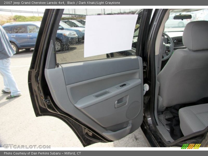 Black / Dark Khaki/Light Graystone 2007 Jeep Grand Cherokee Laredo 4x4