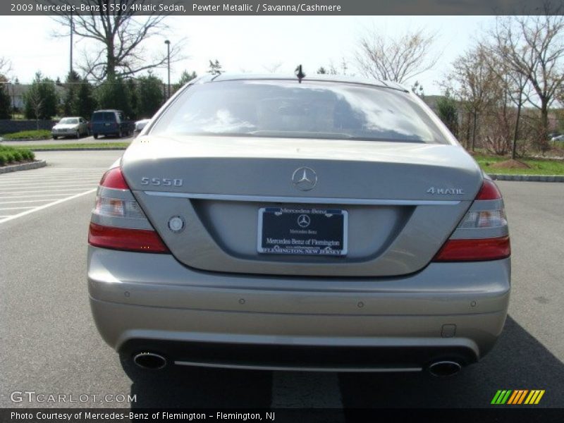 Pewter Metallic / Savanna/Cashmere 2009 Mercedes-Benz S 550 4Matic Sedan