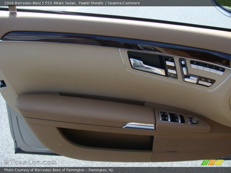 Pewter Metallic / Savanna/Cashmere 2009 Mercedes-Benz S 550 4Matic Sedan