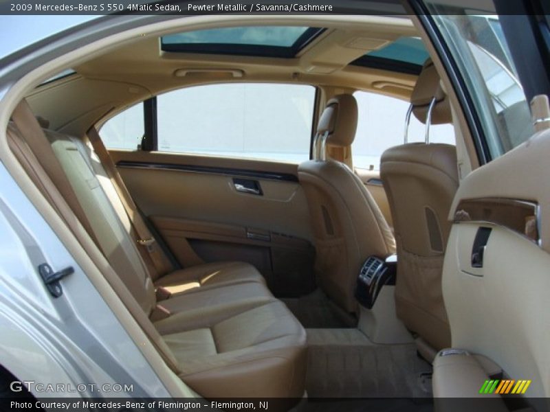 Rear Seat of 2009 S 550 4Matic Sedan