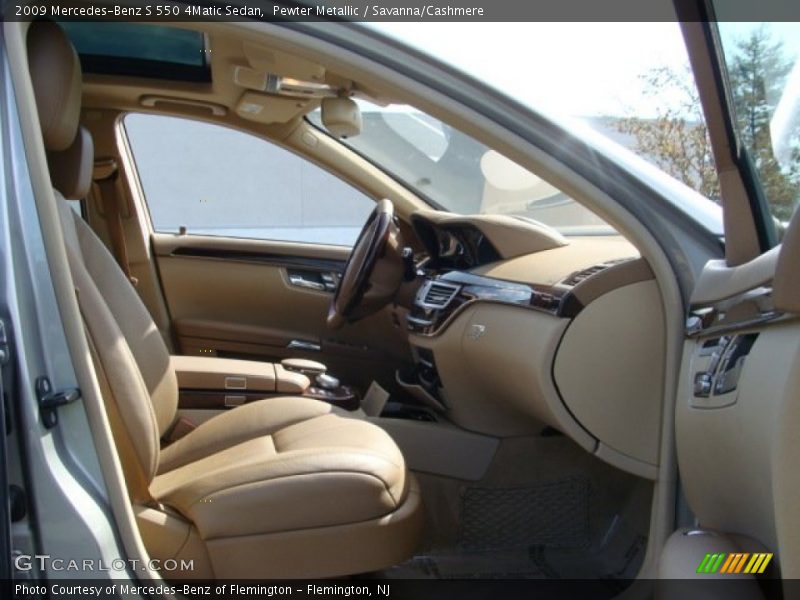 Pewter Metallic / Savanna/Cashmere 2009 Mercedes-Benz S 550 4Matic Sedan