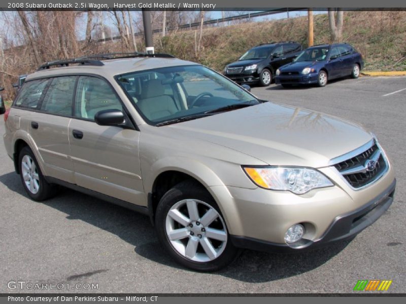 Harvest Gold Metallic / Warm Ivory 2008 Subaru Outback 2.5i Wagon