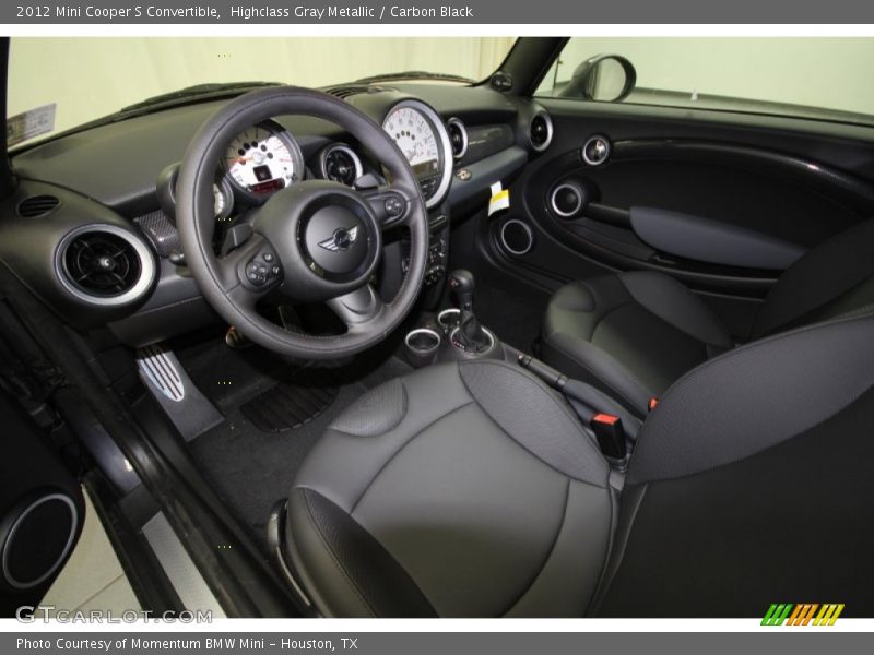  2012 Cooper S Convertible Carbon Black Interior