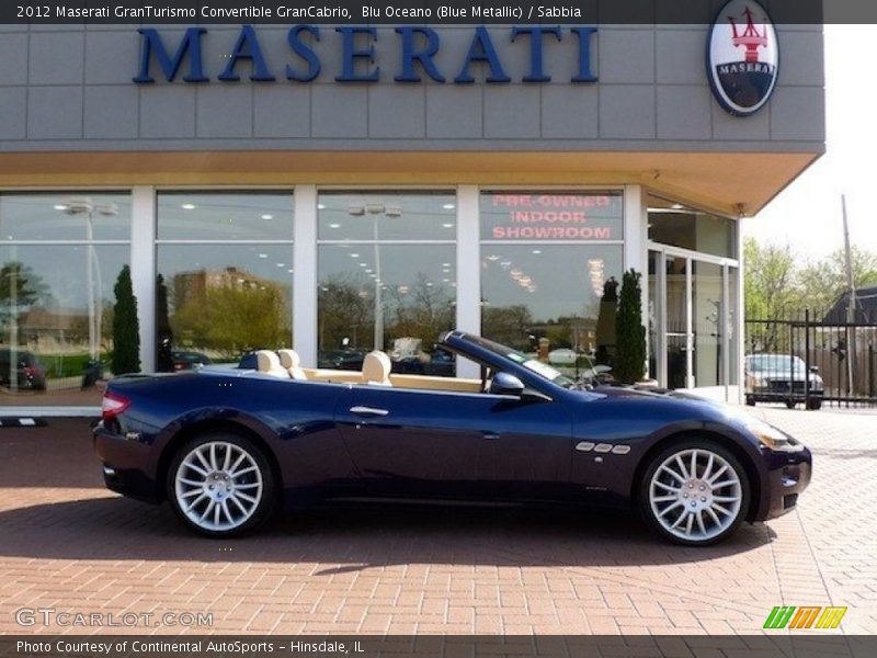 Blu Oceano (Blue Metallic) / Sabbia 2012 Maserati GranTurismo Convertible GranCabrio