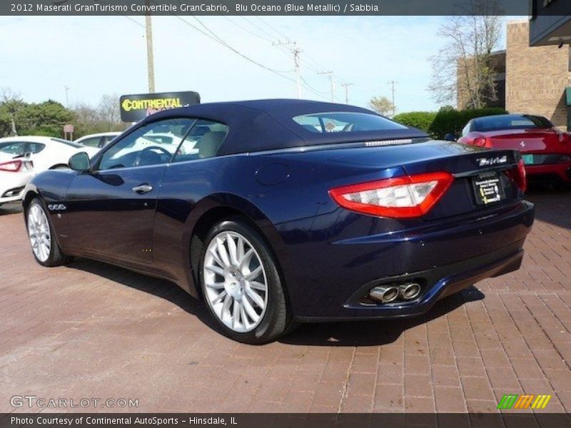 Blu Oceano (Blue Metallic) / Sabbia 2012 Maserati GranTurismo Convertible GranCabrio