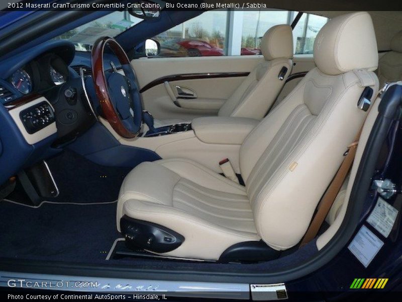 Front Seat of 2012 GranTurismo Convertible GranCabrio