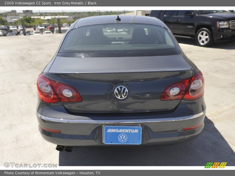 Iron Grey Metallic / Black 2009 Volkswagen CC Sport