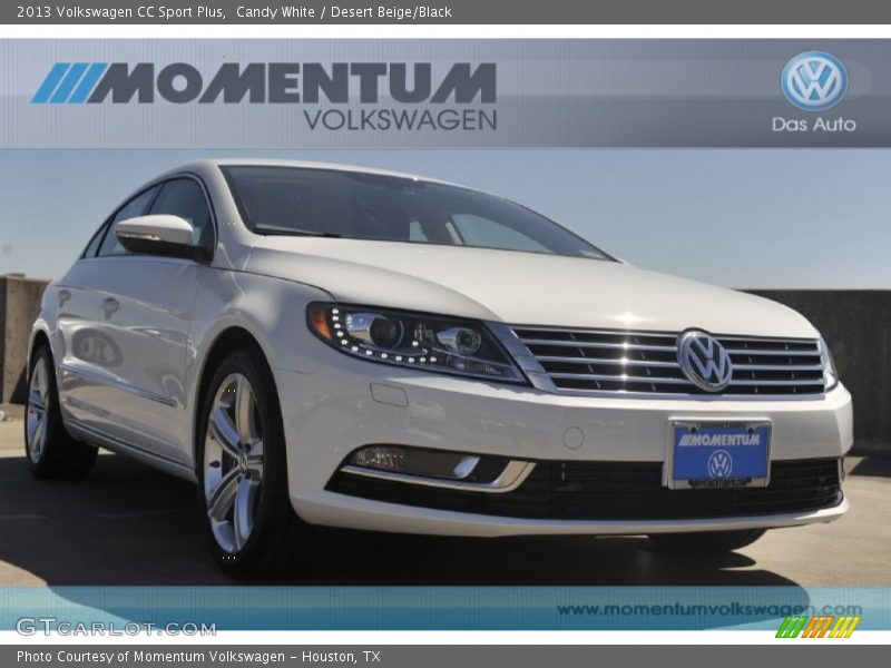 Candy White / Desert Beige/Black 2013 Volkswagen CC Sport Plus