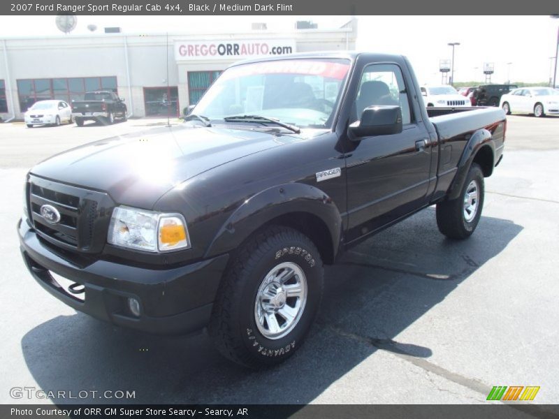 Black / Medium Dark Flint 2007 Ford Ranger Sport Regular Cab 4x4