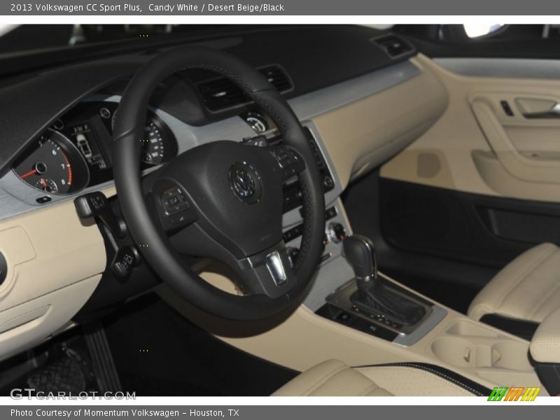 Candy White / Desert Beige/Black 2013 Volkswagen CC Sport Plus