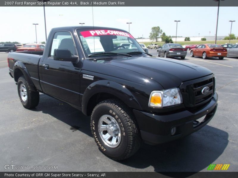 Black / Medium Dark Flint 2007 Ford Ranger Sport Regular Cab 4x4